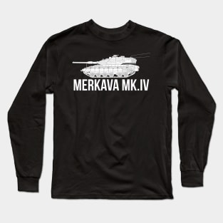 Israeli Army Merkava 4 Tank Long Sleeve T-Shirt